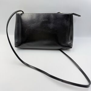M Rossini Black Leather Purse Shoulder Bag